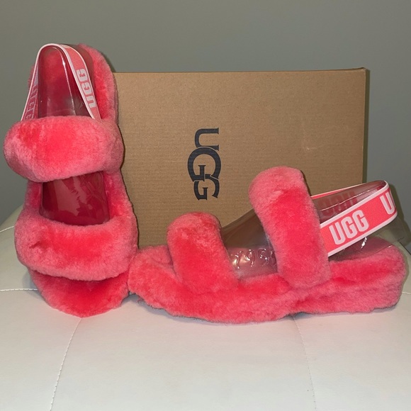 UGG Shoes - 💝 NWT- W Size 7 Strawberry Sorbet Oh Yeah UGG Slide